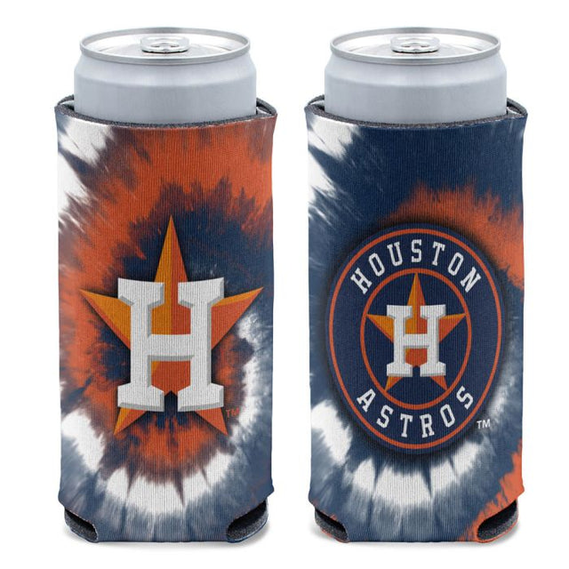 Enfriador de latas delgado de 12 oz con teñido anudado de los Houston Astros