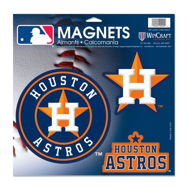 Imán de vinilo de los Houston Astros de 11" x 11"