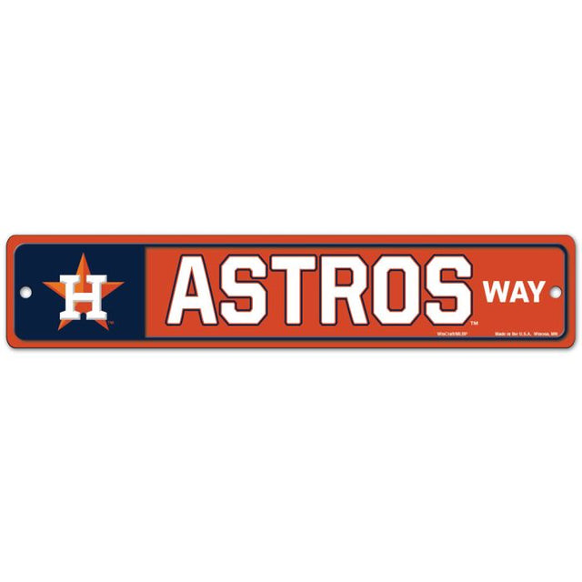 Houston Astros Way Street / Zone Sign 3.75" x 19"