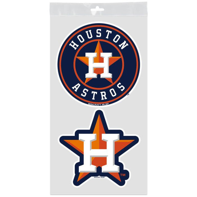 Houston Astros Window Decals 4" x 7"