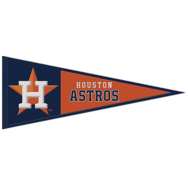 Banderín de lana de los Houston Astros de 13" x 32"