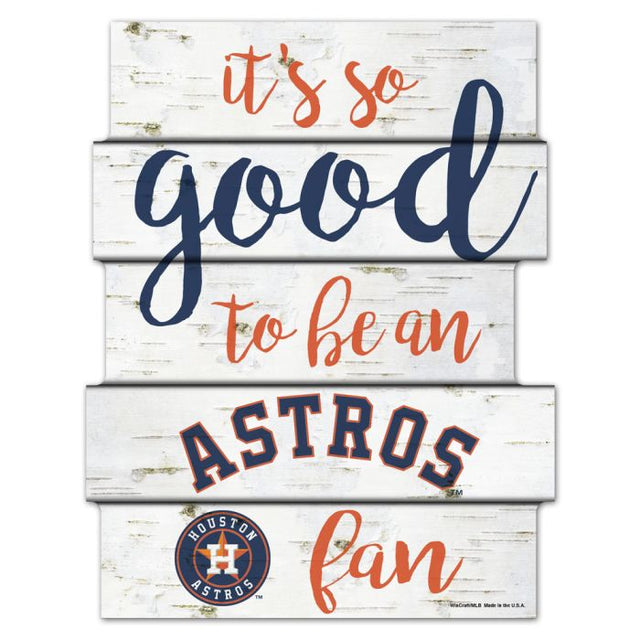 Houston Astros birch Wood Sign 11"X14"