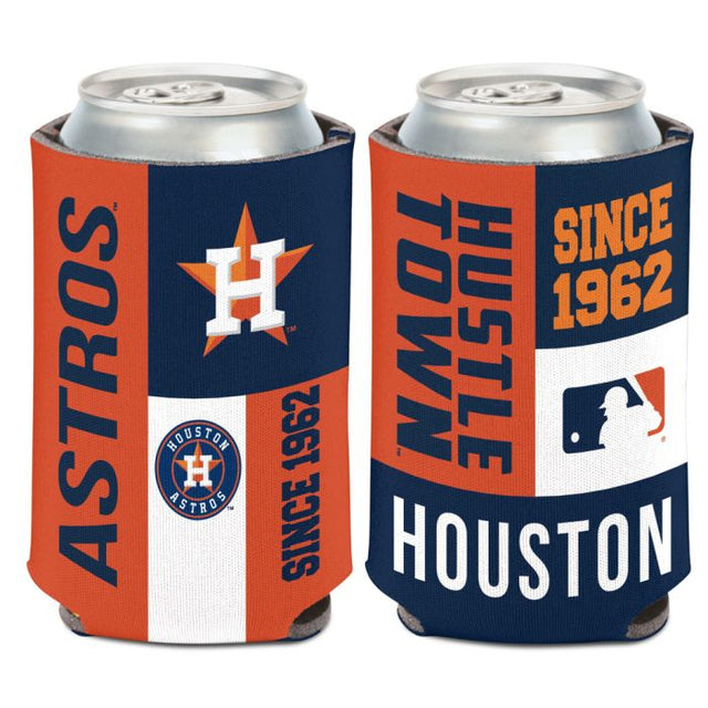 Enfriador de lata con bloques de colores de los Houston Astros, 12 oz.