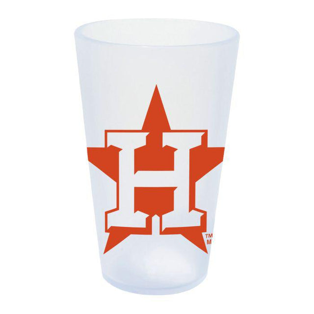 Vaso de pinta de silicona de 16 oz con forma de icicle de los Houston Astros