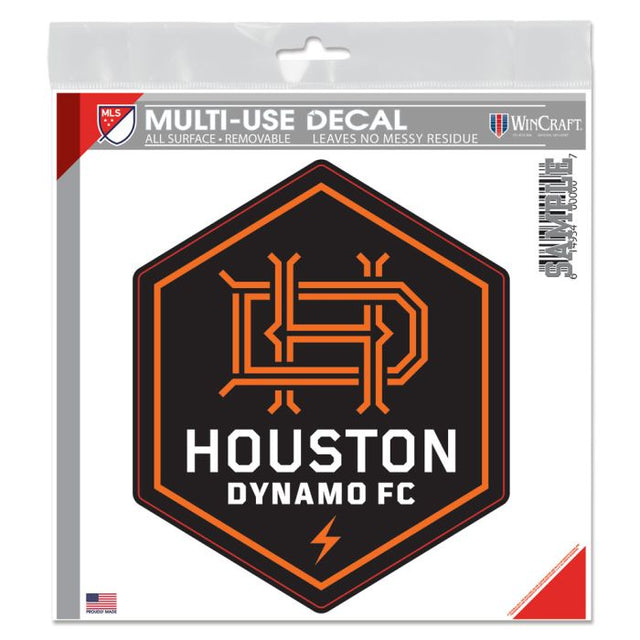 Calcomanía para todo tipo de superficies del Houston Dynamo, 6" x 6"