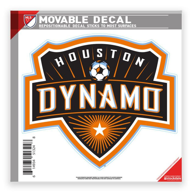 Calcomanía para todo tipo de superficies del Houston Dynamo, 6" x 6"