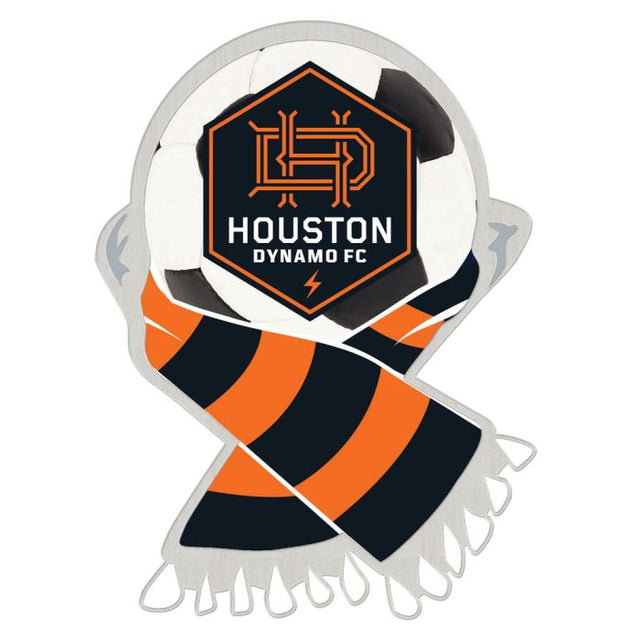 Tarjeta de joyería con pin de colección del Houston Dynamo