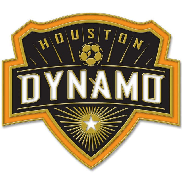 Tarjeta de joyería con pin de colección del Houston Dynamo