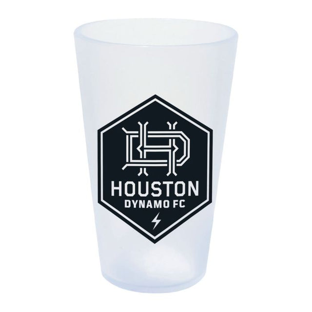 Vaso de pinta de silicona de 16 oz con forma de carámbano de Houston Dynamo