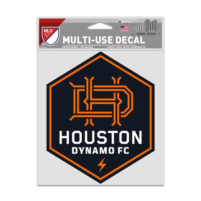 Calcomanías para fanáticos del logotipo del Houston Dynamo de 3,75" x 5"