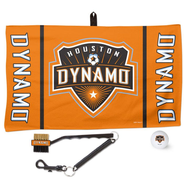 Juego de toallas de golf con logo y marca denominativa del Houston Dynamo