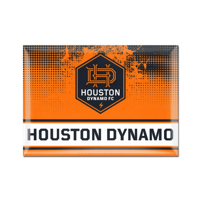 Imán metálico del Houston Dynamo de 2,5" x 3,5"