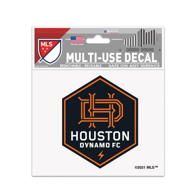 Calcomanía multiusos del Houston Dynamo de 3" x 4"