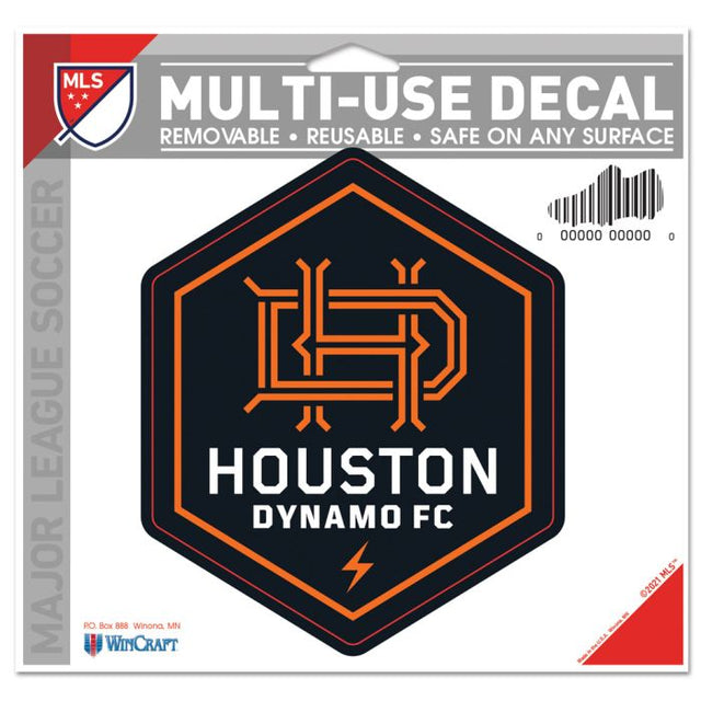 Calcomanía multiusos del Houston Dynamo: corte con el logotipo de 5" x 6"