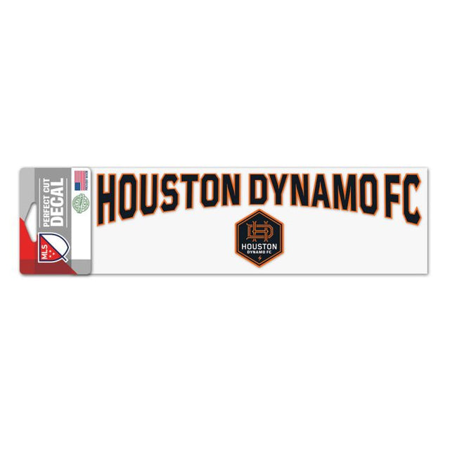 Calcomanías de corte perfecto del Houston Dynamo de 3" x 10"