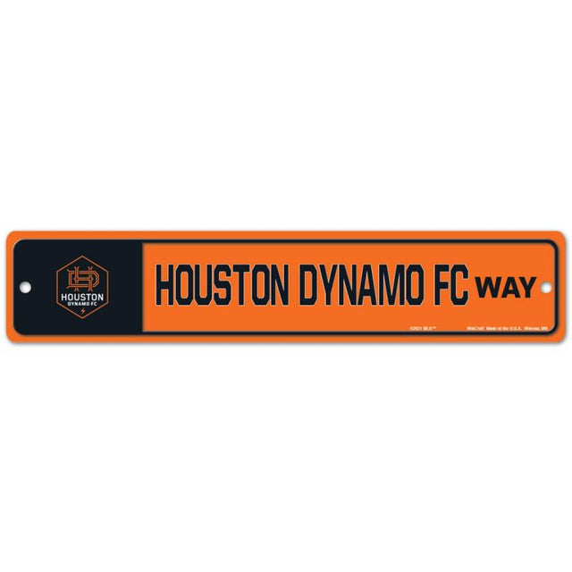 Letrero de calle/zona de Houston Dynamo de 3,75" x 19"