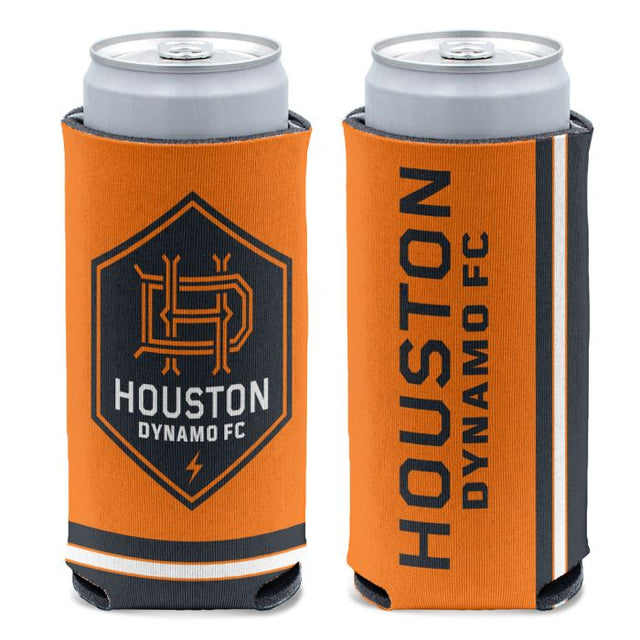 Enfriador de latas delgado de 12 oz con el logotipo de Houston Dynamo