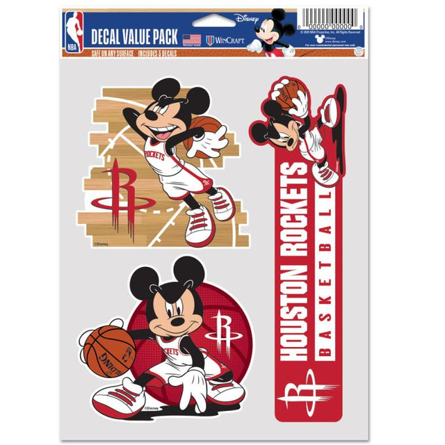 Houston Rockets / Disney Multi Use 3 Fan Pack