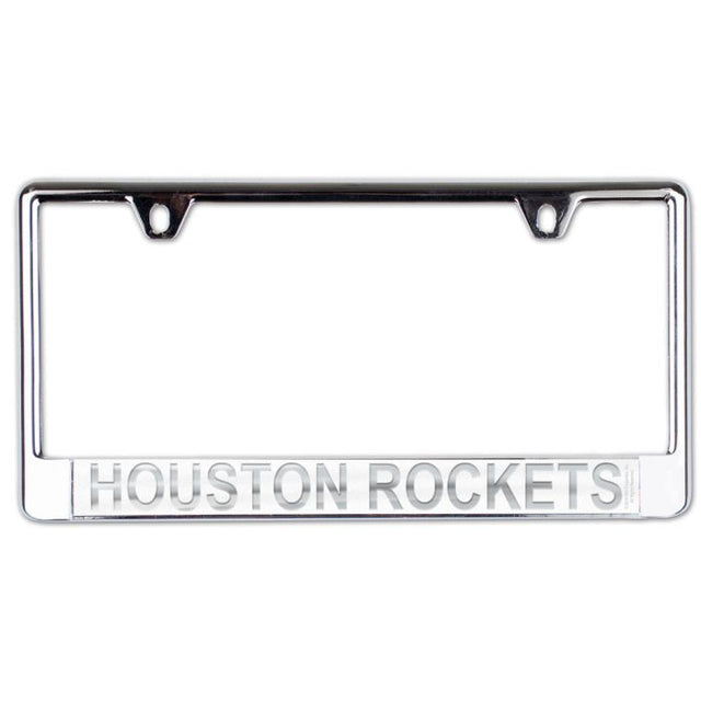 Houston Rockets FROST Lic Plate Frame B/O Printed