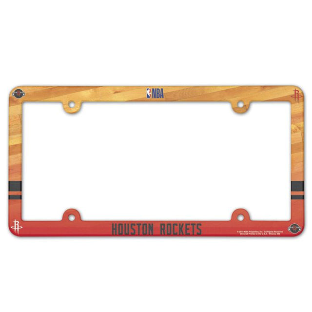 Houston Rockets Lic Plate Frame Full Color