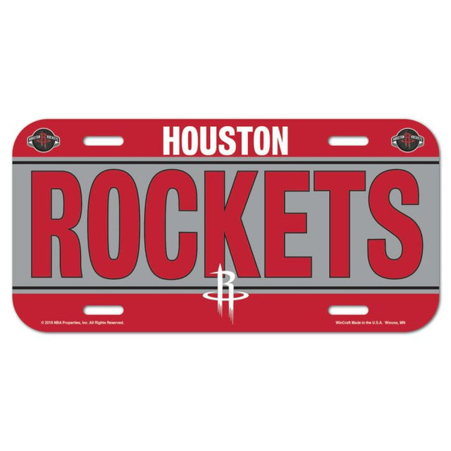 Houston Rockets License Plate