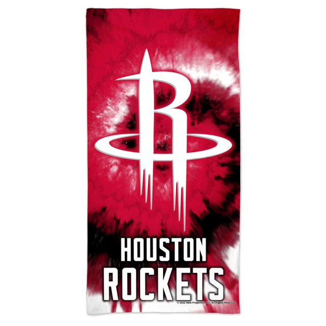 Houston Rockets TDYE Spectra Beach Towel 30" x 60"