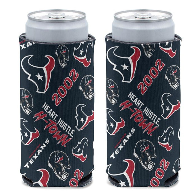 Enfriador de latas delgado de 12 oz de los Houston Texans