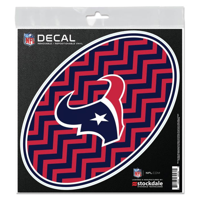 Calcomanía para todo tipo de superficies CHEVRON de los Houston Texans, 6" x 6"