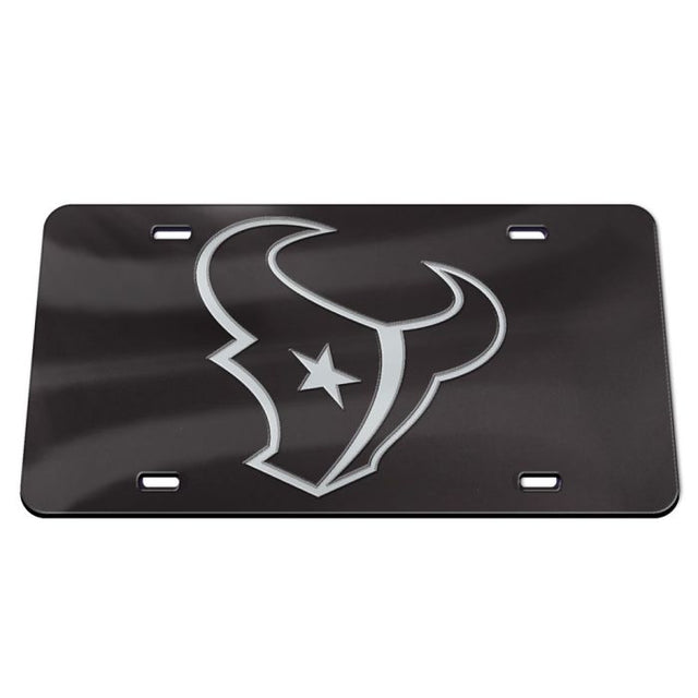 Placas de matrícula clásicas de acrílico cromado de los Houston Texans