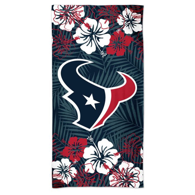 Houston Texans FLORAL Spectra Beach Towel 30" x 60"