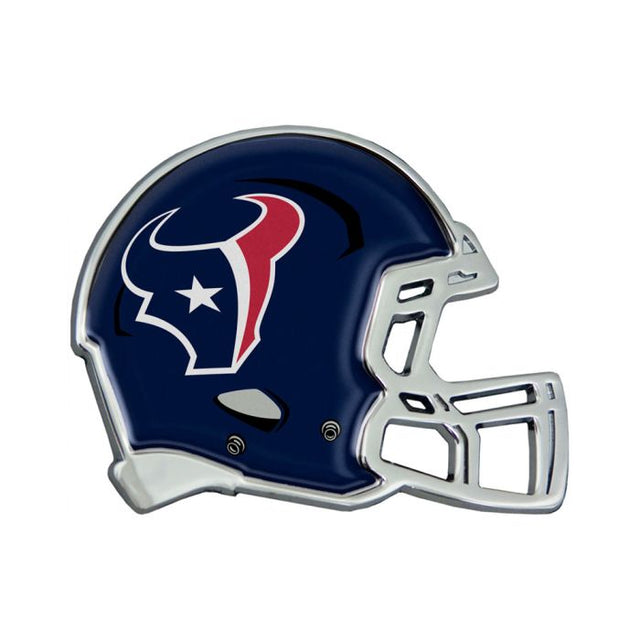 Houston Texans HELMET Chrome Metal Domed Emblem