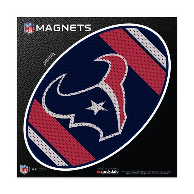 Imanes para exteriores con la camiseta de los Houston Texans, 6" x 6"