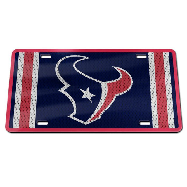 Houston Texans JERSEY Specialty Acrylic License Plate