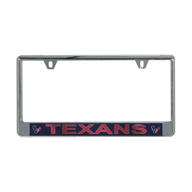 Houston Texans Lic Plate Frame B/O Printed