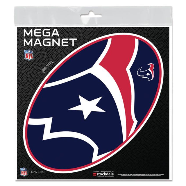 Imanes para exteriores MEGA de los Houston Texans, 6" x 6"