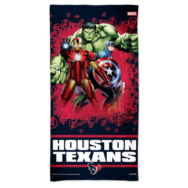 Houston Texans / Marvel (C) 2021 Marvel Spectra Beach Towel 30" x 60"