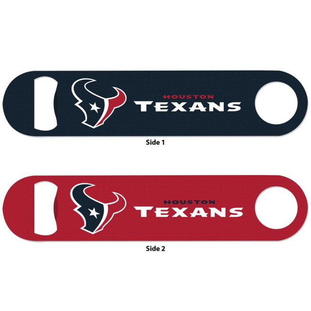 Abridor de botellas de metal de dos caras de los Houston Texans