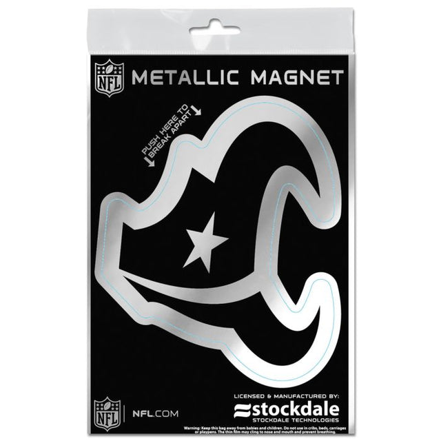 Houston Texans Metallic Magnets 3" x 5"