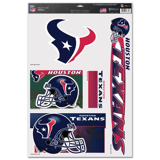 Calcomanía multiusos de los Houston Texans, 11" x 17"