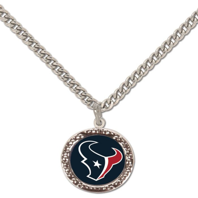 Collar con dije de los Houston Texans y tarjeta de joyería