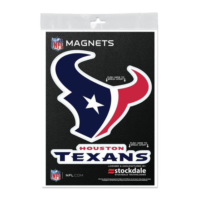 Imanes para exteriores de los Houston Texans de 5" x 7"