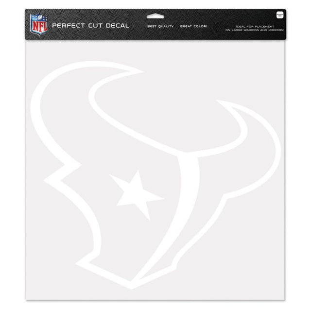 Calcomanía de corte perfecto de los Houston Texans de 17" x 17"