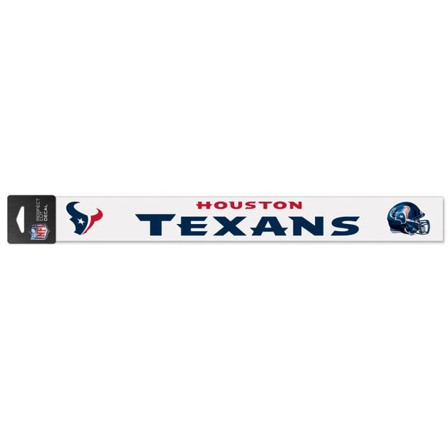 Calcomanías de corte perfecto de los Houston Texans de 2" x 17"