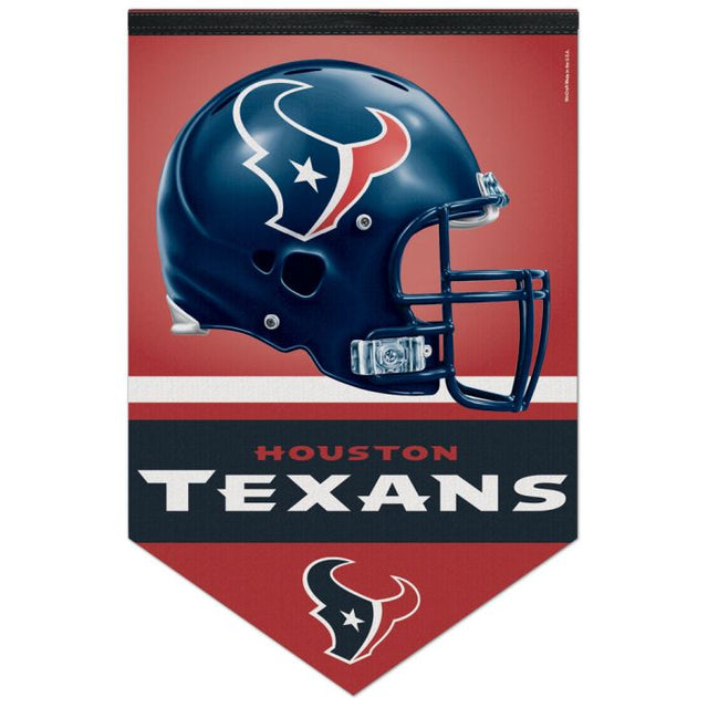 Banner de fieltro premium de los Houston Texans de 17" x 26"