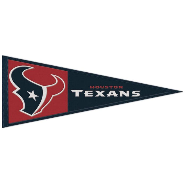 Houston Texans Primary Wool Pennant 13" x 32"