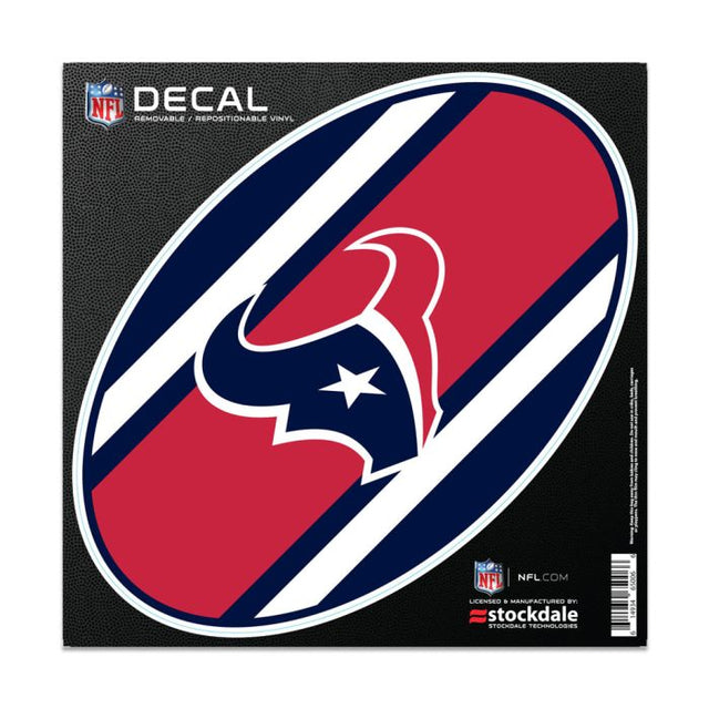 Calcomanía para todas las superficies con el logo de los Houston Texans STRIPES de 6" x 6"