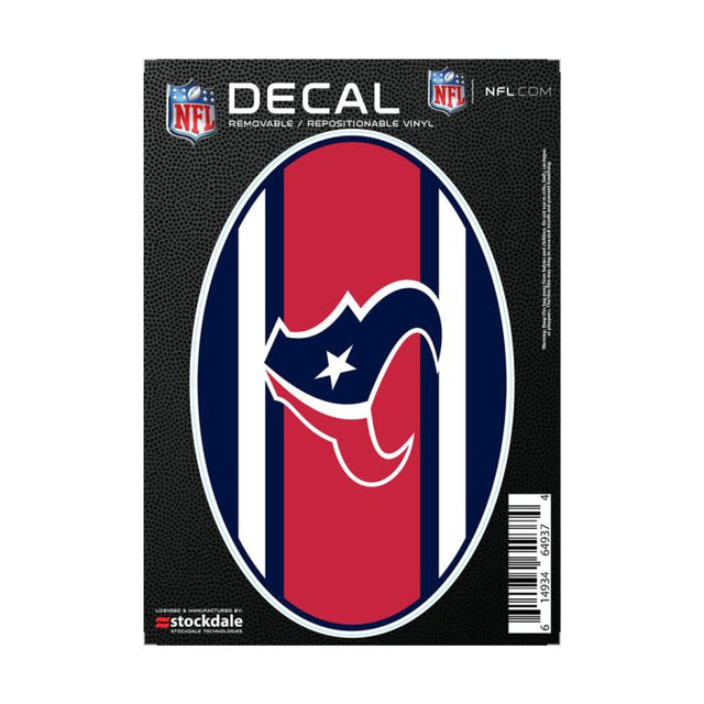 Calcomanías para todas las superficies con el logo de los Houston Texans STRIPES de 5" x 7"