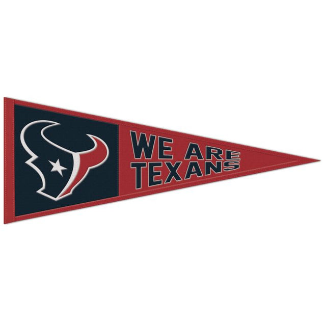 Houston Texans Slogan Wool Pennant 13" x 32"