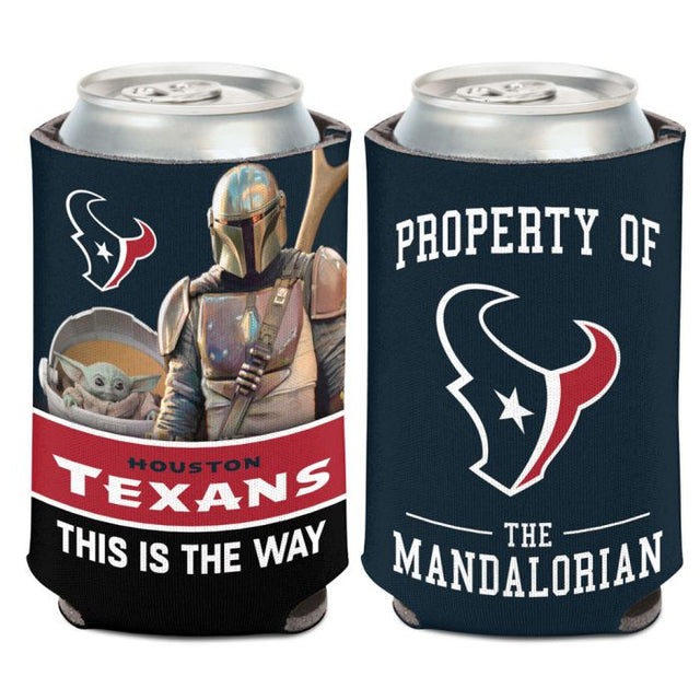 Enfriador de latas Houston Texans / Star Wars Mandalorian de 12 oz.