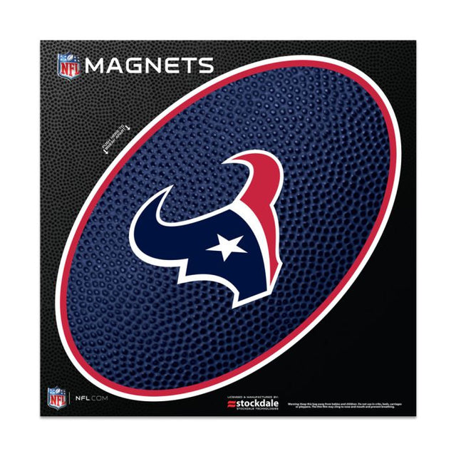 Imanes para exteriores TEAMBALL de los Houston Texans, 6" x 6"